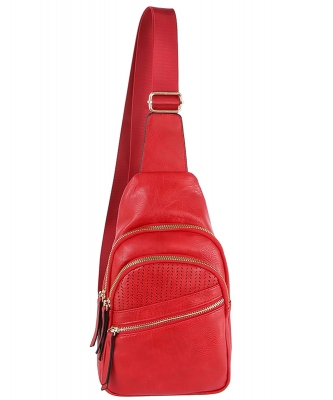 Laser Cut Printed Sling Bag LCZ002 RED